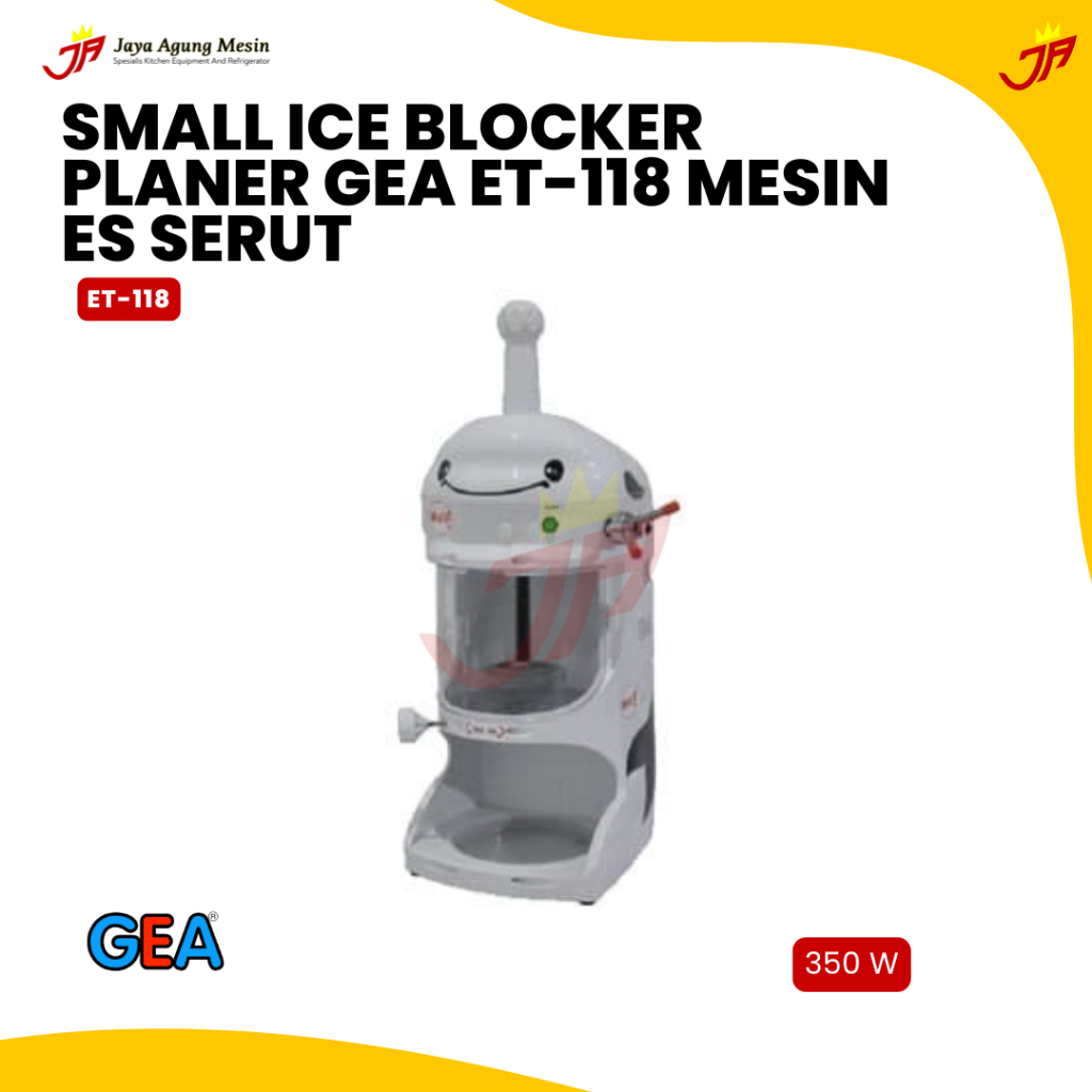 GEA SMALL ICE BLOCKER PLANER GEA ET-118 MESIN ES SERUT