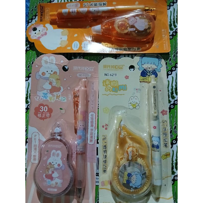 

set 2 in 1 tipe x dan bolpoin