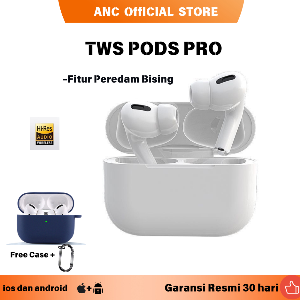 ANC Pods Pro 2 TWS Noise Cancelling Headset Bluetooth Earphone Bluetooth Headset gaming headset ipho