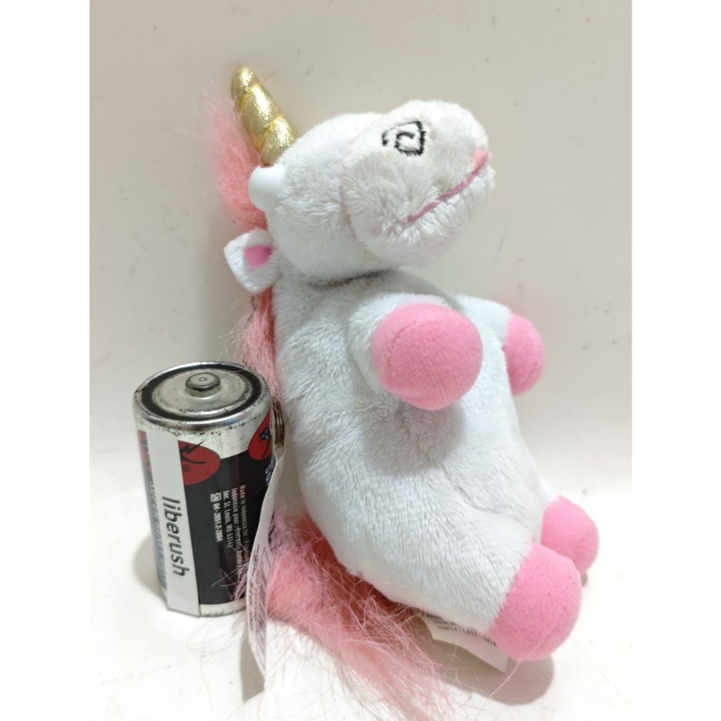 Universal studios despicable me minion mayhem agnes unicorn keychain plush doll boneka gantungan kun
