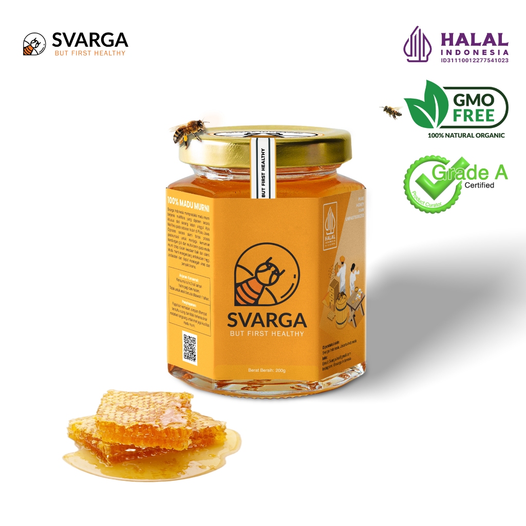 

Madu Murni Svarga 200gr Raw Multiflora