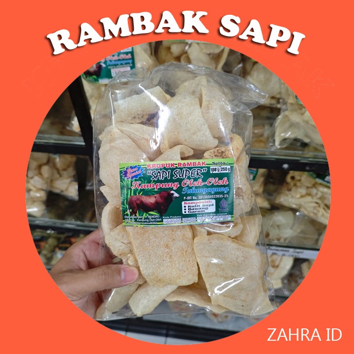 

KERUPUK RAMBAK SAPI SUPER KHAS TULUNGAGUNG 100 GRAM