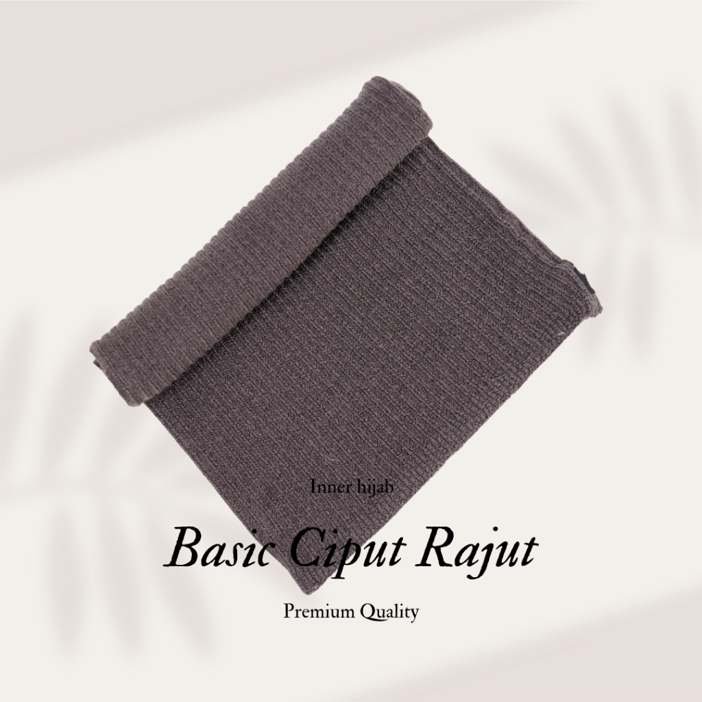 Promo Ciput Rajut Premium polos tebal dan lebar / jumbo - daleman hjab