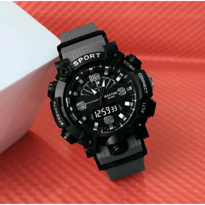 Jam Tangan Pria Dan Wanita Gastro Sport Original Analog Strap Rubber
