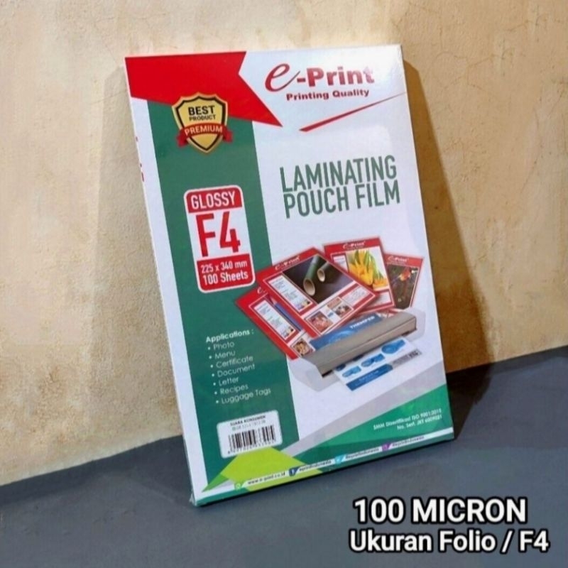 

HJK 30 Lembar Plastik Laminating A4 / F4 EPRINT