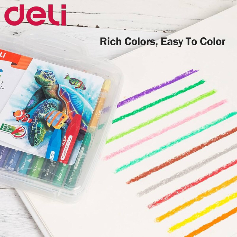 

OIL PASTEL DELI Color Emotion | 12-18-24 | CRAYON MINYAK