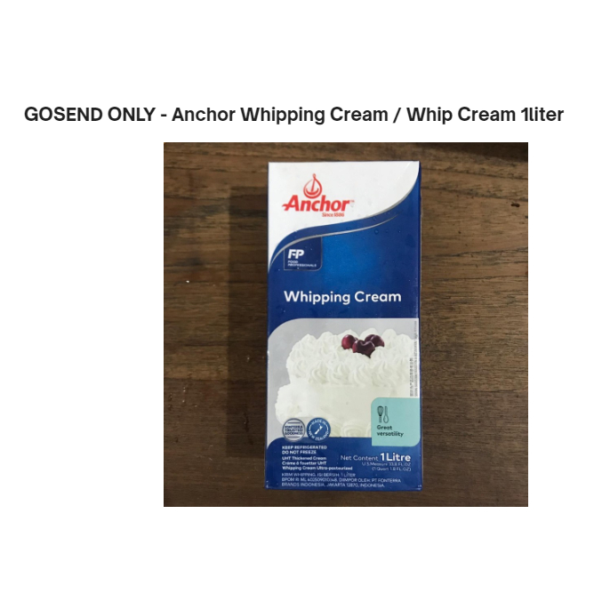 

GOSEND ONLY - Anchor Whipping Cream / Whip Cream 1liter