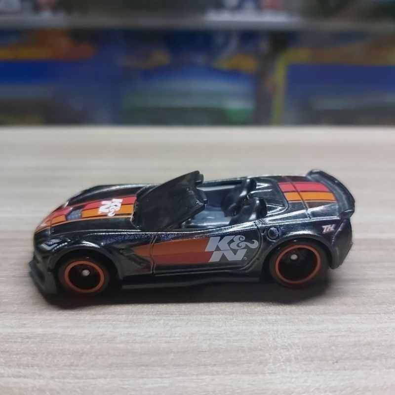 HOT WHEELS CORVETTE C7 Z06 CONVERTIBLE LOOSE - SUPER TREASURE HUNT - THS - STH