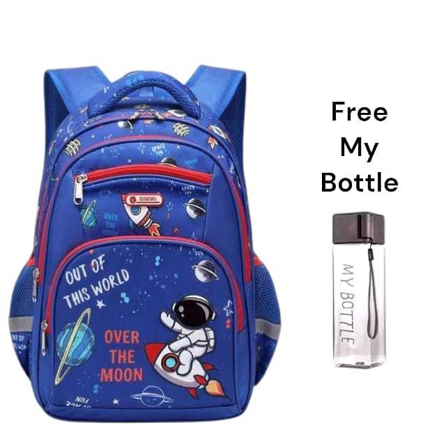 Tas sekolah anak laki-laki SD SMP free botol/Tas sekolah anak cowok multifungsi/Tas sekolah anak lak
