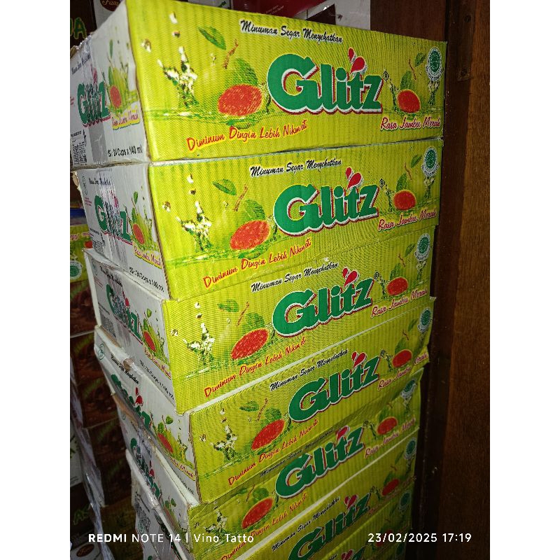 

Minuman rasa buah buahan GLITZ 1dos x 140ml/ all varian anggur melon kurma jambu biji melon/ minuman kemasan segar