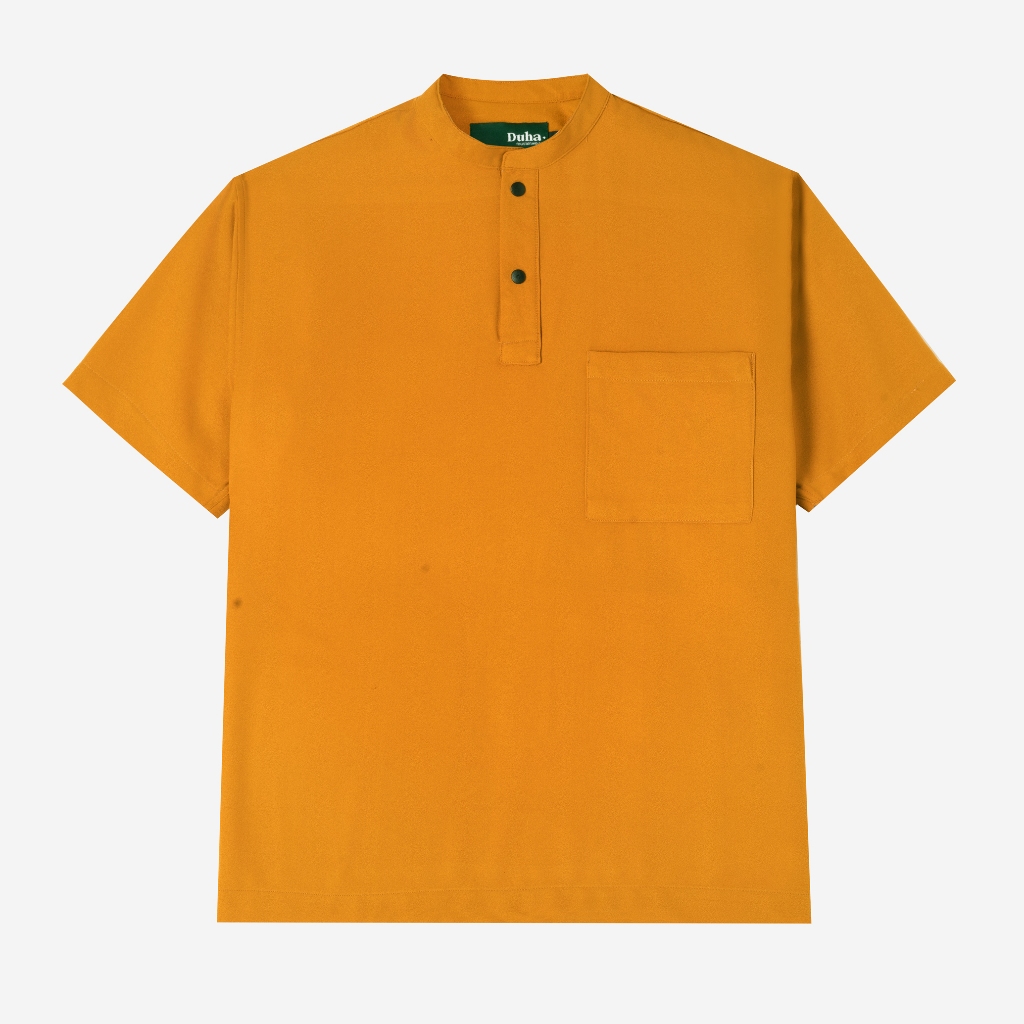 DUHA Baju Koko Lengan Pendek - Yash - Mustard