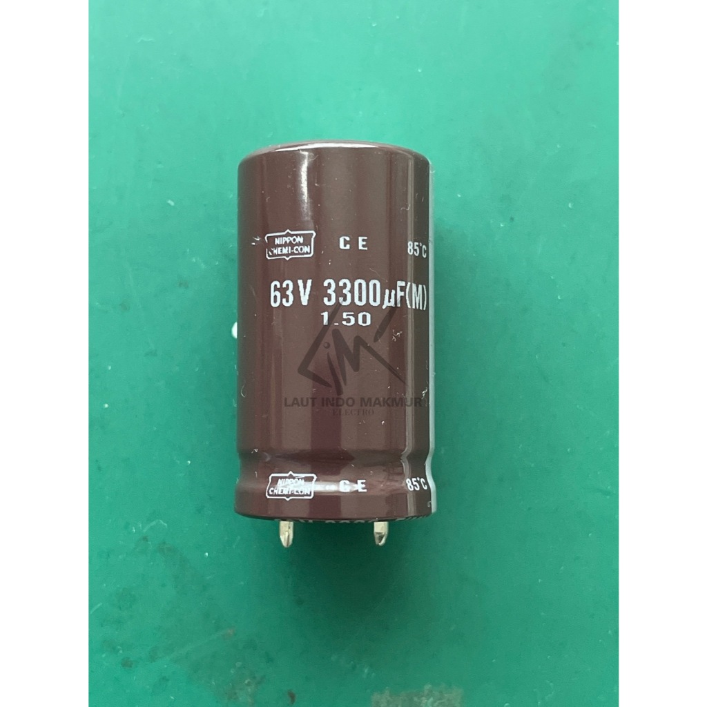 ELCO 3300UF 63V PAKU NIPPON CHEMI-CON KAPASITOR CAPACITOR ELCO 3300 UF 63 VOLT KAPASITOR ELKO 63 V 2