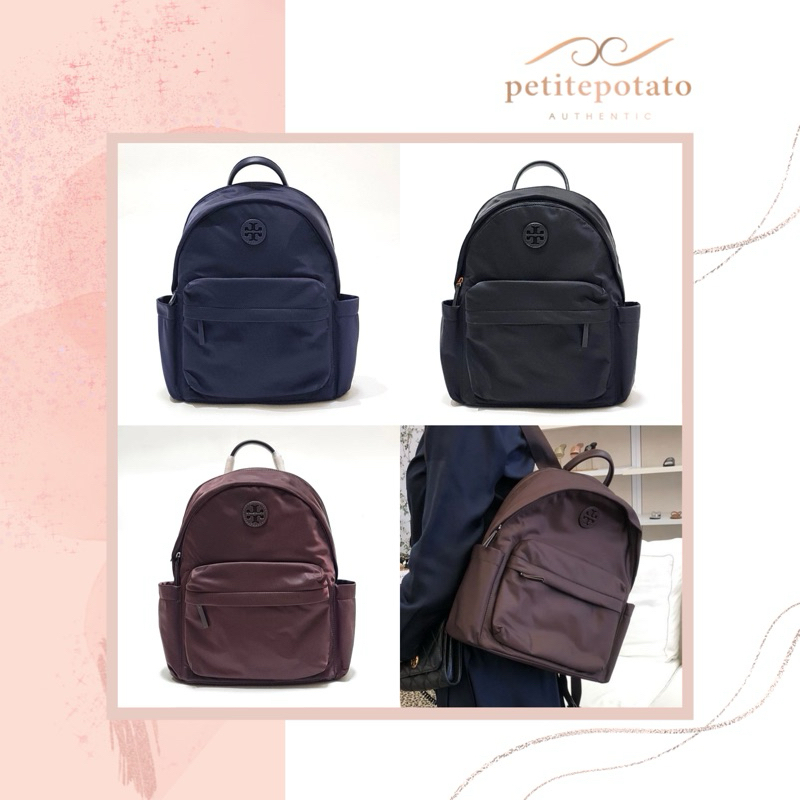 TAS BRANDED WANITA TORY BURCH ELLA NYLON BACKPACK