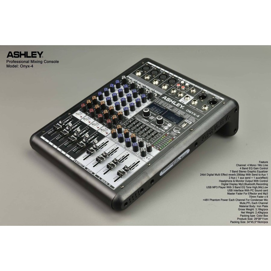 Mixer Ashley ONYX4 / ONYX 4 Bluetooth - ORIGINAL