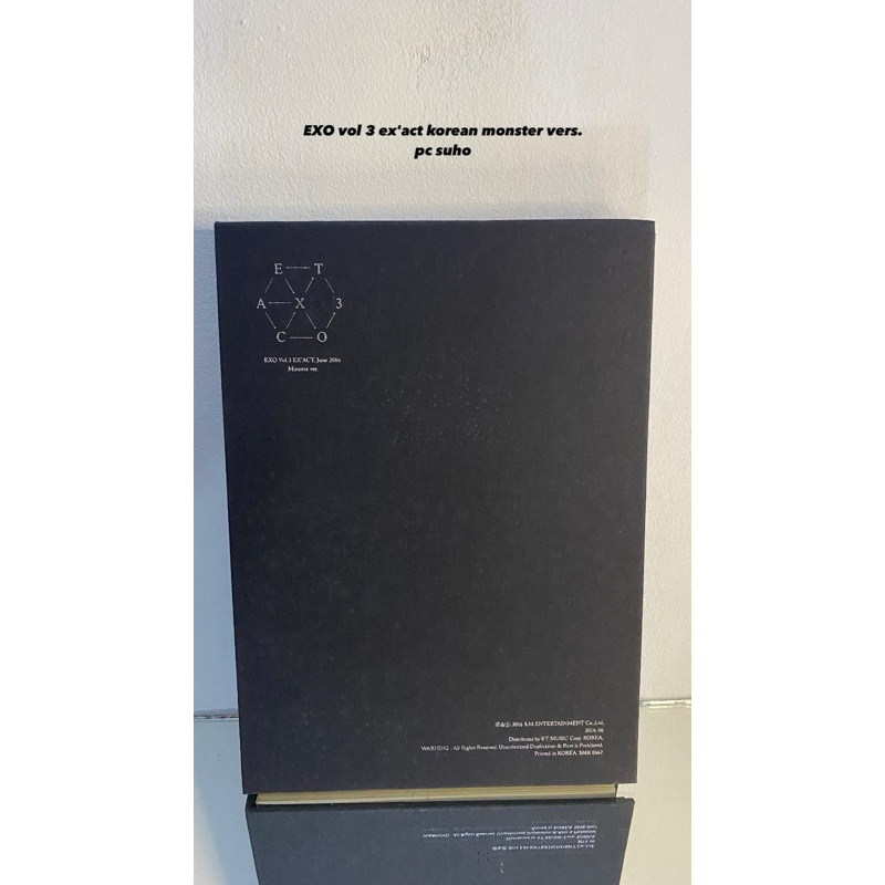 OFFICIAL ALBUM EXO VOL 3 EX'ACT KOREAN MONSTER VERS PC SUHO
