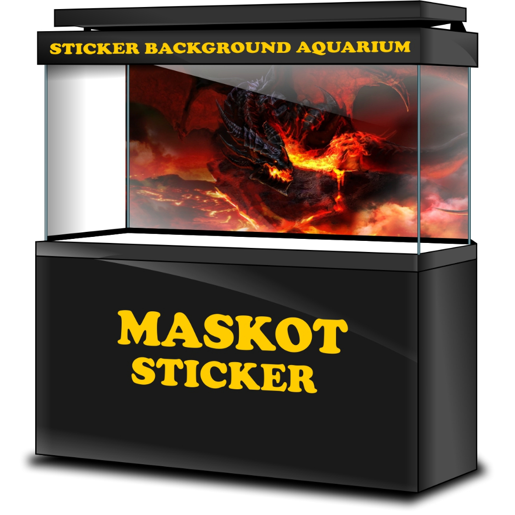 STICKER AQUARIUM, STIKER AKUARIUM, AQUASCAPE,  STIKER KACA AQUARIUM, STIKER BACKGROUND AQUARIUM, STI