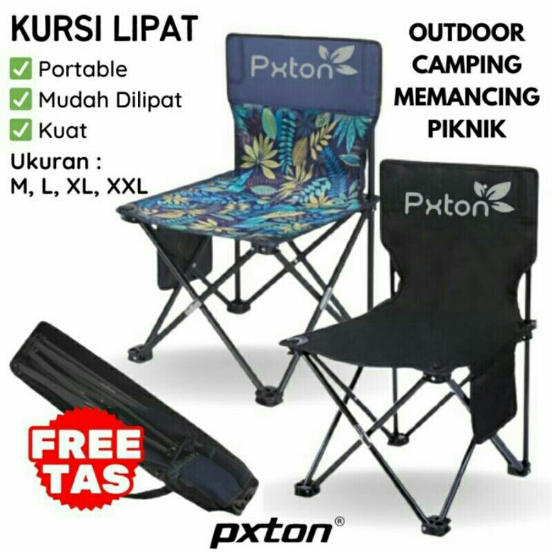 Kursi Lipat Camping Outdoor Portable Kursi Gunung Bangku Pxton XXL adalah pilihan sempurna untuk keg