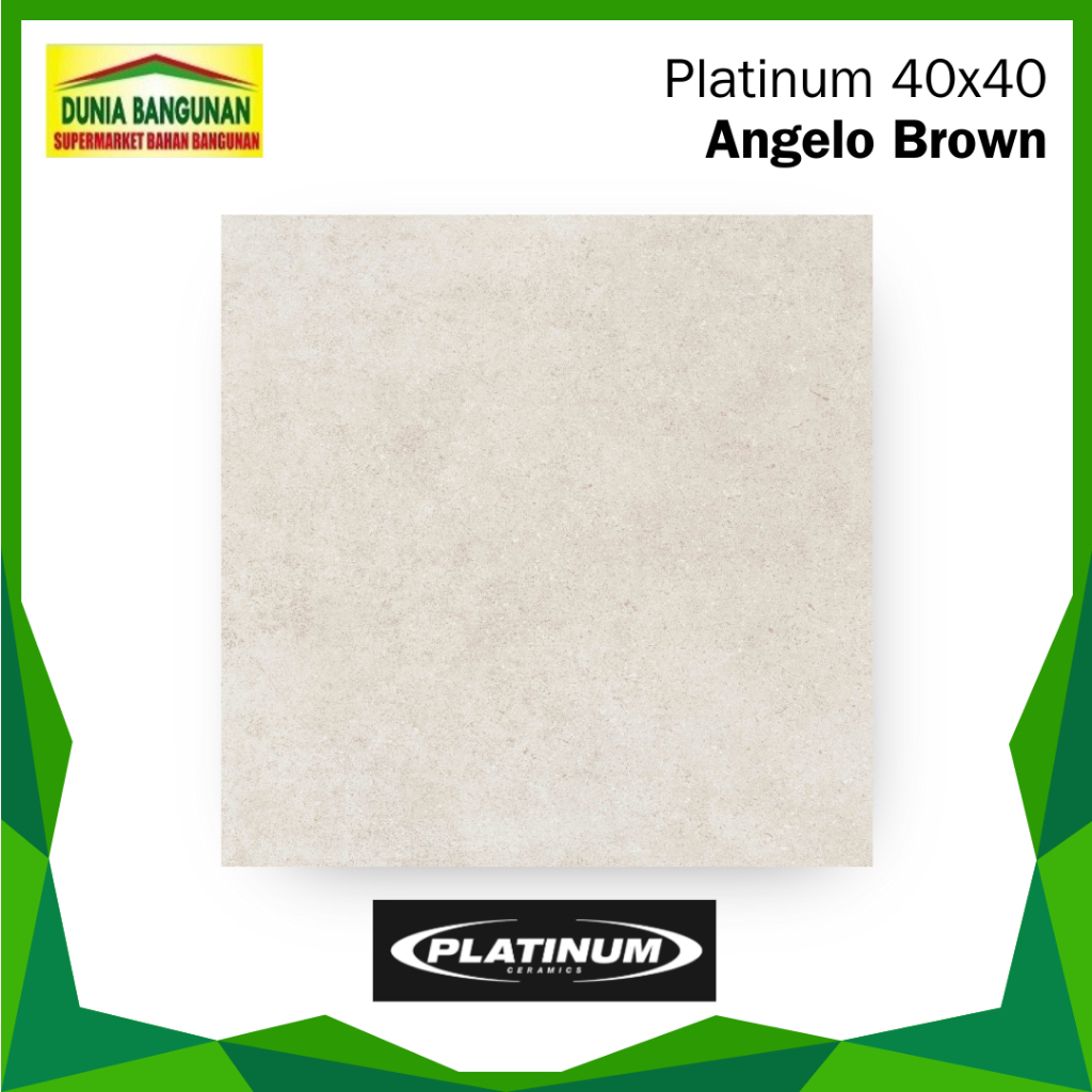 Keramik 40x40 Platinum Angelo Brown Keramik Lantai Motif Kayu Doff / Keramik Dapur / Keramik Lantai 