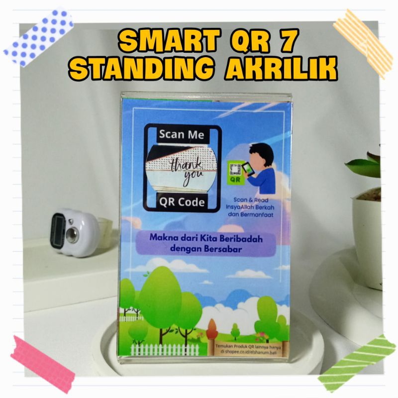 

Smart QR 7 Standing Akrilik | Hiasan Meja Belajar | Hiasan Meja Kantor | Reminder di Meja Kerja | hiasan meja kerja pajangan foto aesthetic kecil hiasan ruang tamu minimalis pajangan untuk QR Produk Syar'i Syar'iah