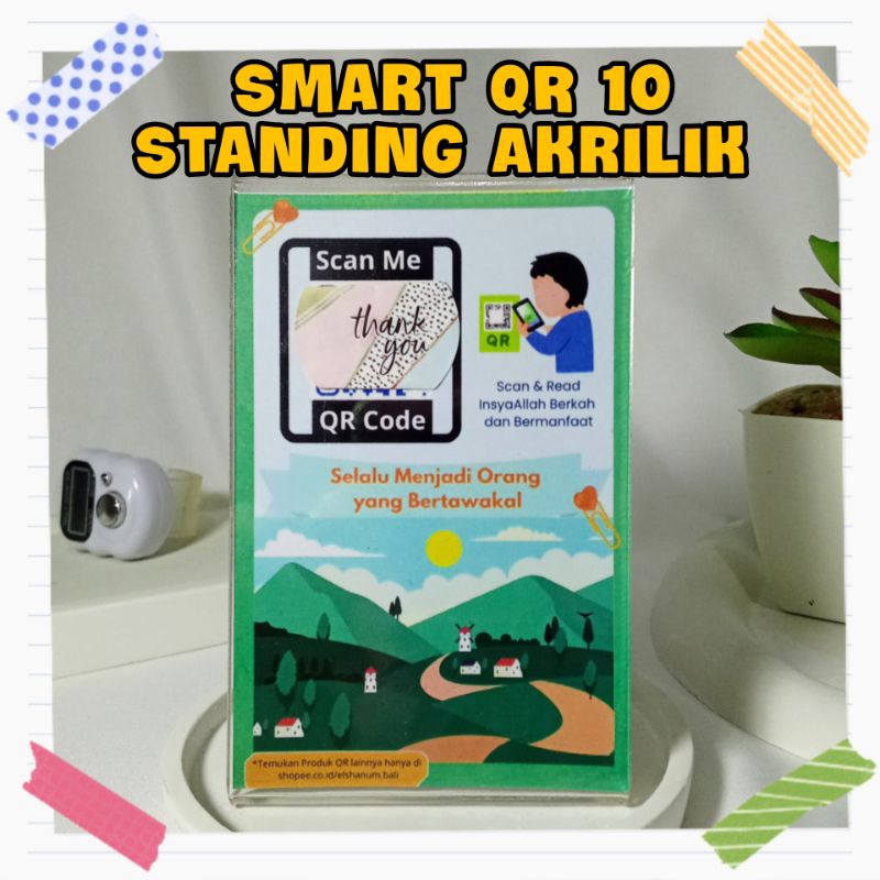

Smart QR 10 Standing Akrilik | Hiasan Meja Belajar | Hiasan Meja Kantor | Reminder di Meja Kerja | hiasan meja kerja pajangan foto aesthetic kecil hiasan ruang tamu minimalis pajangan untuk QR Produk Syar'i Syar'iah