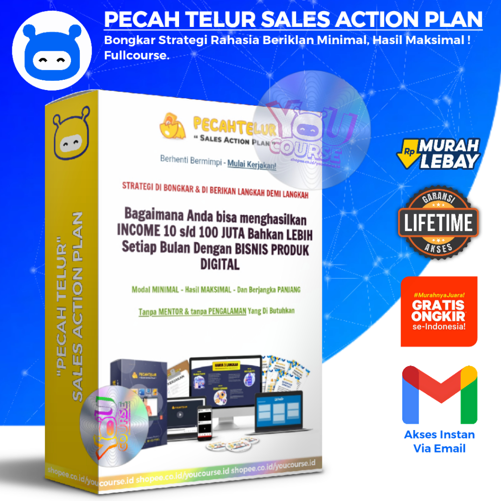 PECAH TELUR SALES ACTION PLAN - Strategi Berjualan Produk Digital Modal Minimal Hasil Maksimal