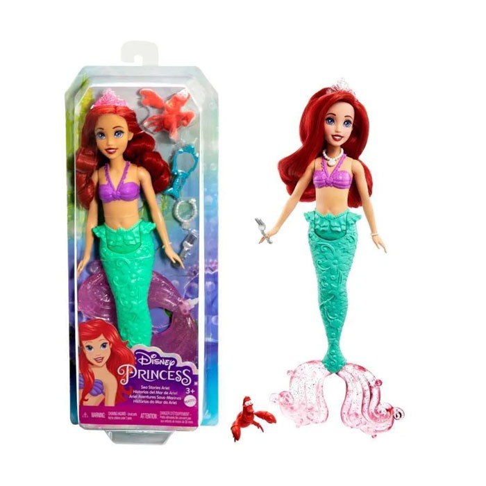 Disney Princess Ariel Mermaid Doll with Accessories