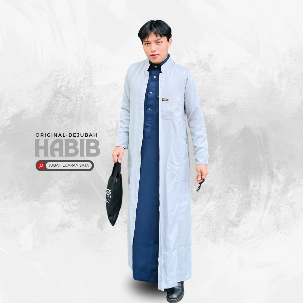 DeJubah - Jubah Pria Luaran Model Jubah Habib