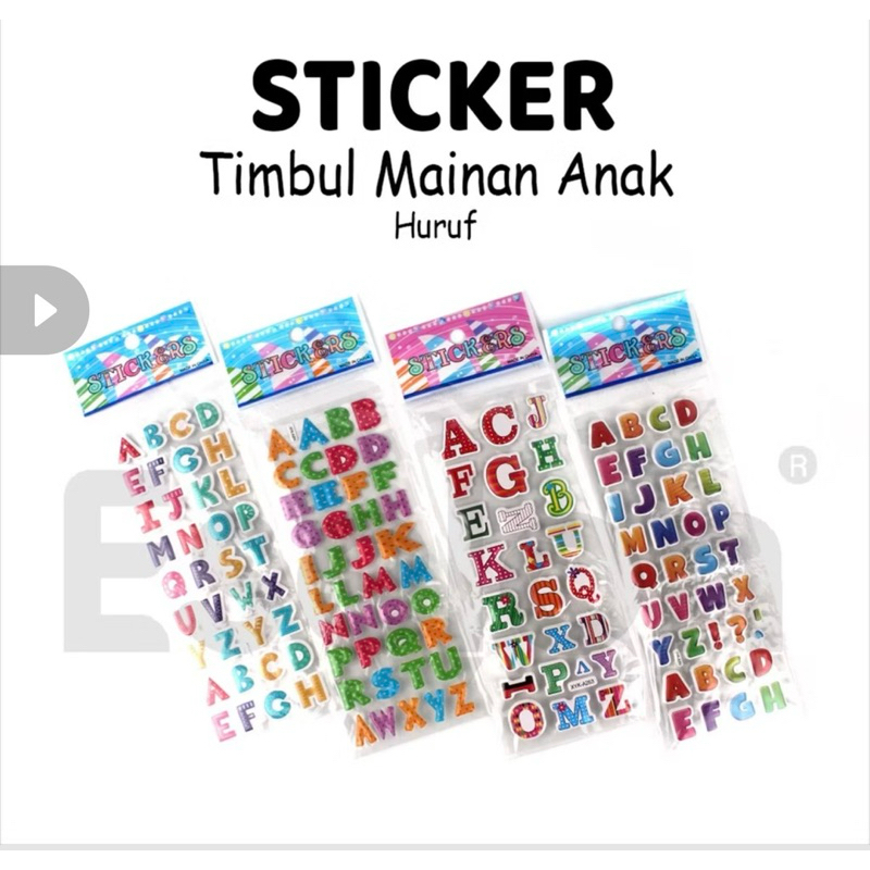 

Stiker Timbul / Stiker Karakter 3D
