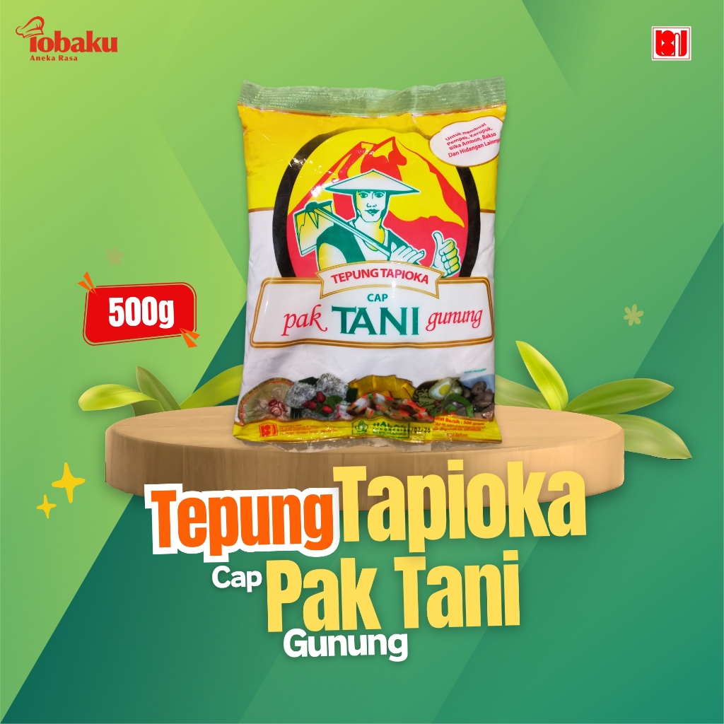 

Tepung Tapioka Cap PAK TANI Gunung 500g _