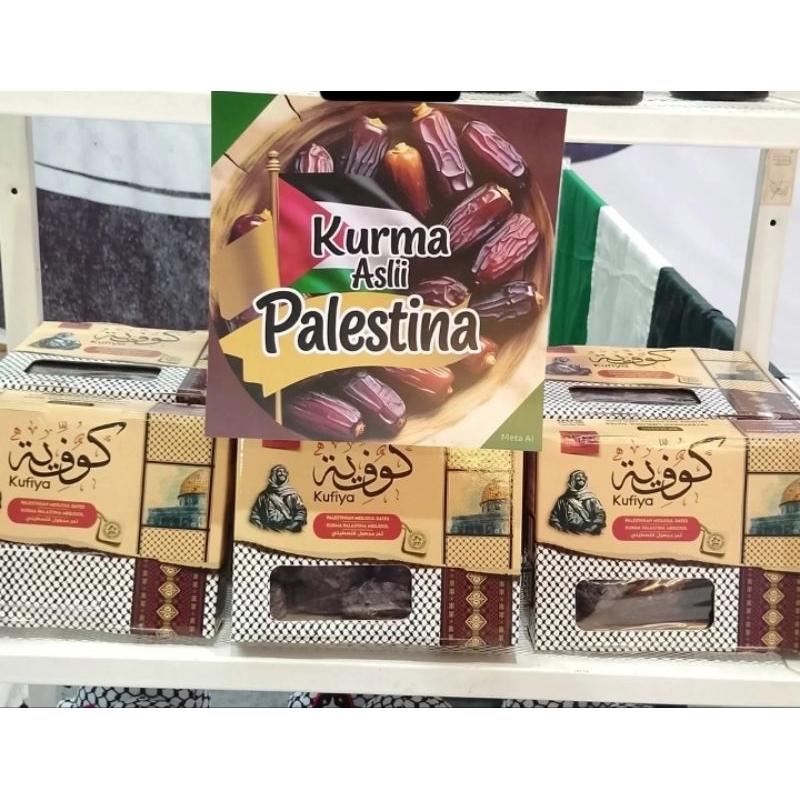 

Nikki Store ~ Kurma Medjoul Asli Palestina Kurma Kufiya Palestinian Medjoul Dates