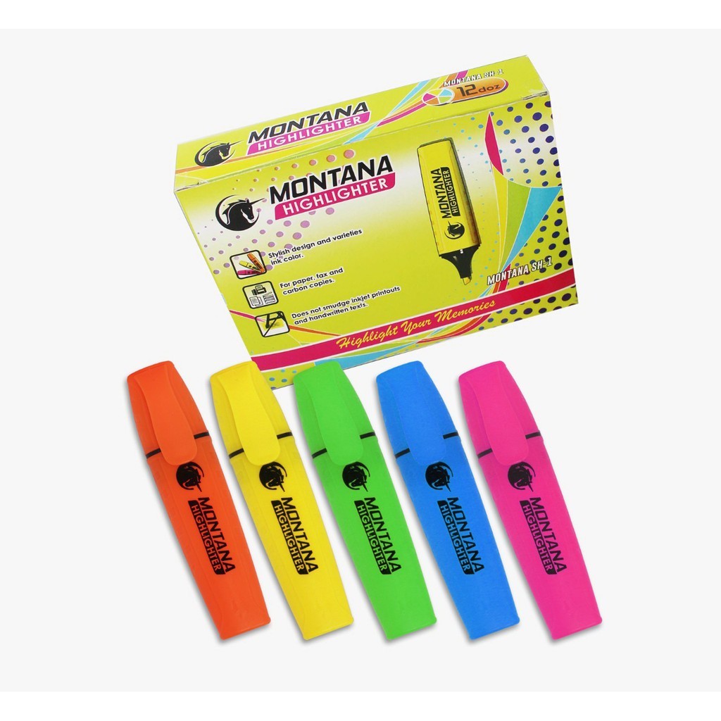 

highlighter Montana tipe SH1/SH2/SH1p/setabilo