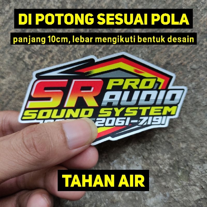

Sticker Sound System Bijian Custom Nama