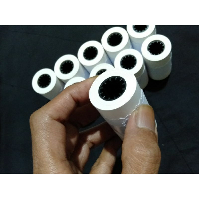 

Kertas struk kasir HVS 58x30 57x30 isi 10 roll untuk printer epson dot matrix kalkulator