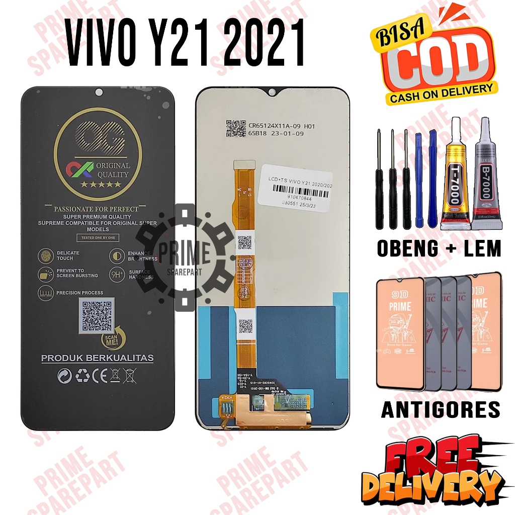 Lcd Touchscreen VIVO Y21 2021 Original Oem Lcd VIVO Y21 2021 Fullset