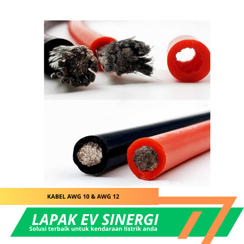 Kabel AWG 10 Merah & Hitam