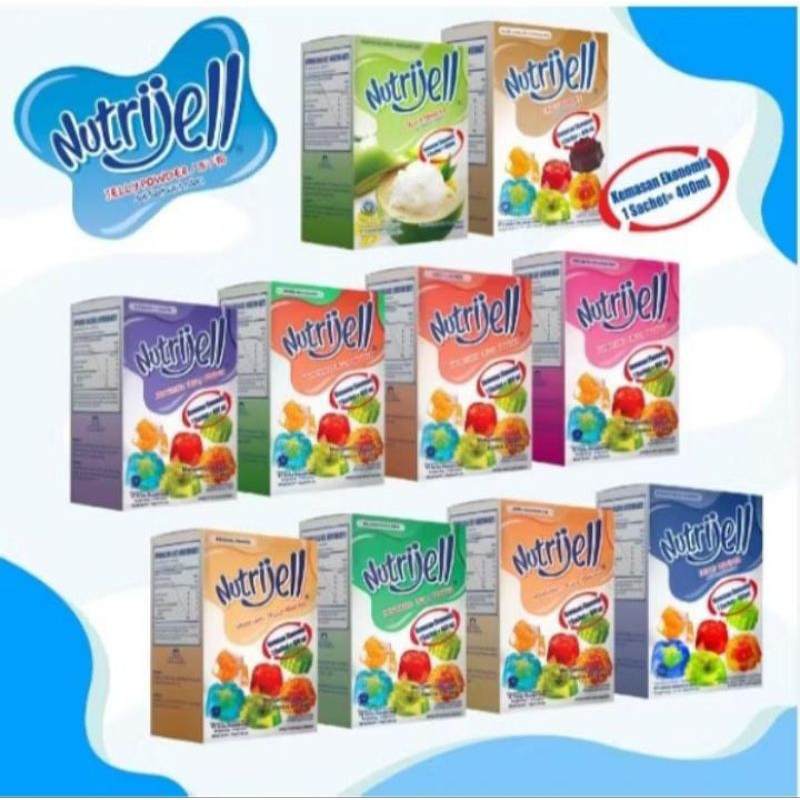 

NUTRIJELL jelly powder instant @10g isi 12pcs PAKET EKONOMIS