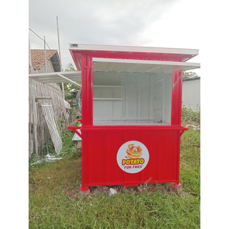 booth kontainer, booth grobak jualan 150x120x200cm FREE ONGKIR BARANG (JAKARTA & TANGERANG)