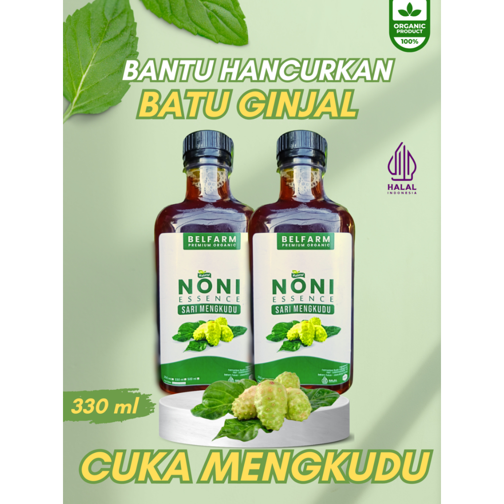 

BELFARM Cuka mengkudu 330ml solusi alami untuk batu ginjal empedu kolesterol dan asam urat