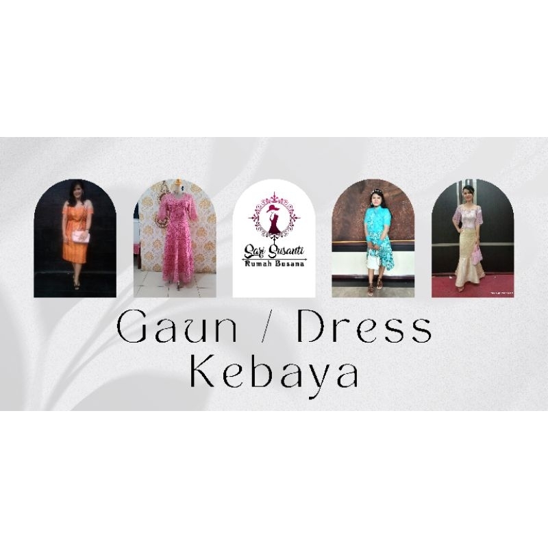Dress/Gaun Kebaya | Jasa Jahit Online Medan |Jahit Tempah Gaun/Dress Kebaya
