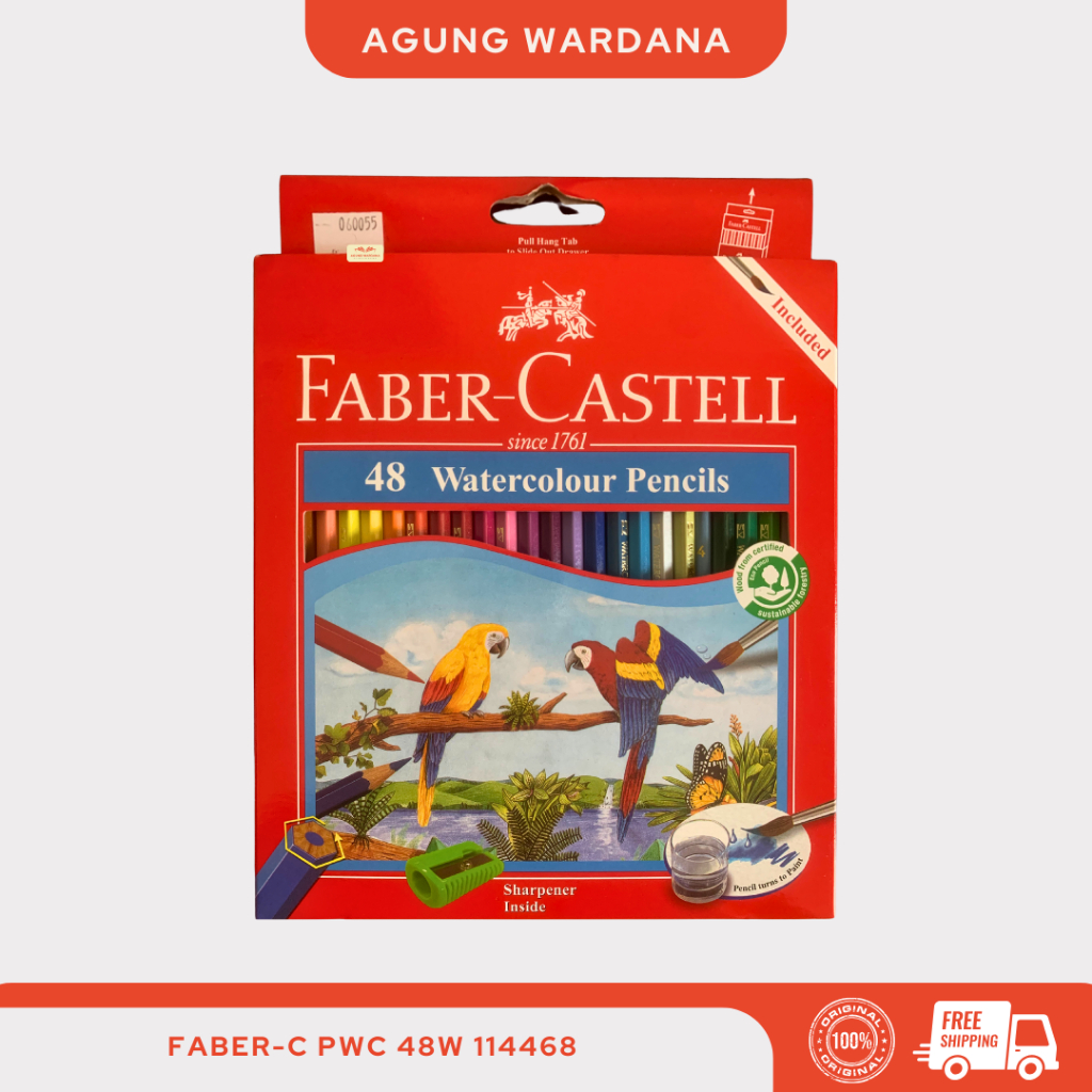 

FABER-CASTELL PENSIL WARNA WATERCOLOUR 48/36/24/12 WARNA