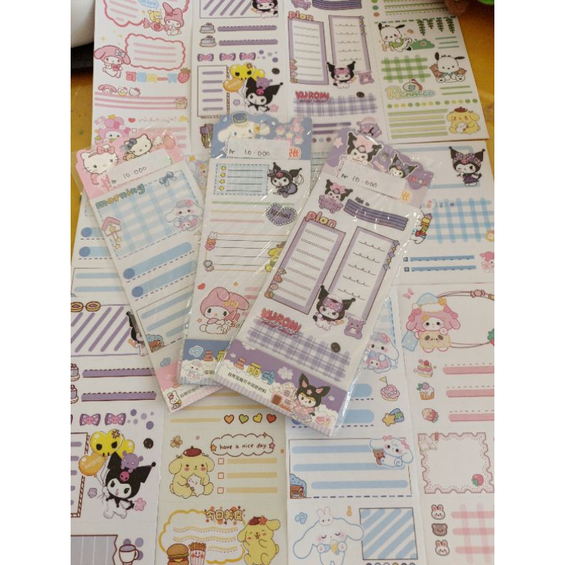 

ilykids precut notes cute lucu sanrio random motif