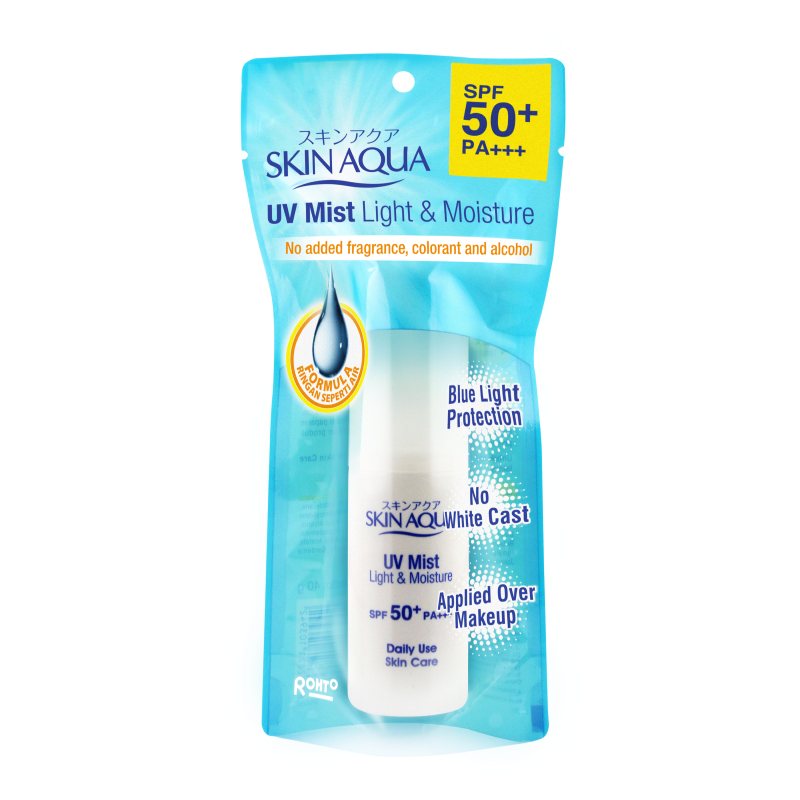 Rohto Skin Aqua UV Mist Light & Moisture SPF 50 40g