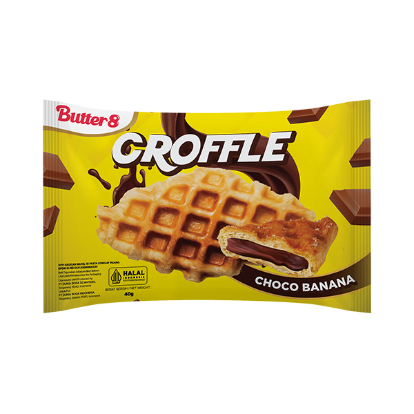 

[Butter8] Croffle Choco Banana Ready to Eat Snack 40 Gr