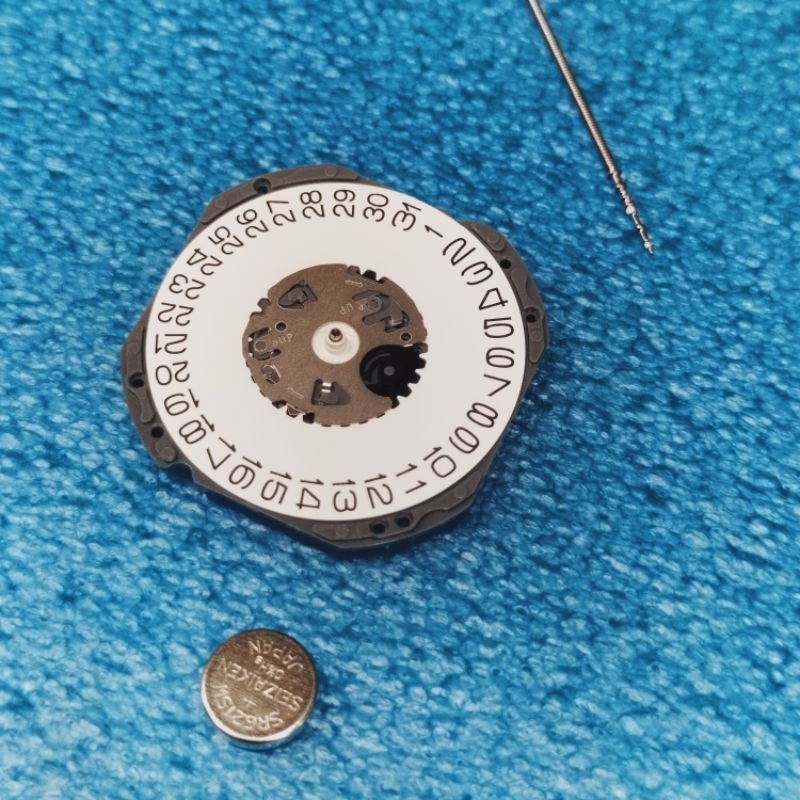 MESIN JAM TANGAN TYPE VJ/VJ42/VJ42B LUBANG TANGGAL SAMPING (3) & BAWAH (6)