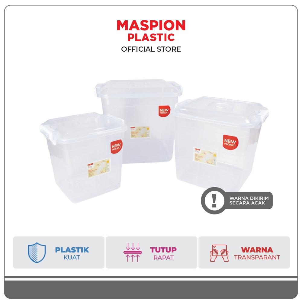 Maspion Kotak Penyimpanan Plastik Teka Square Box