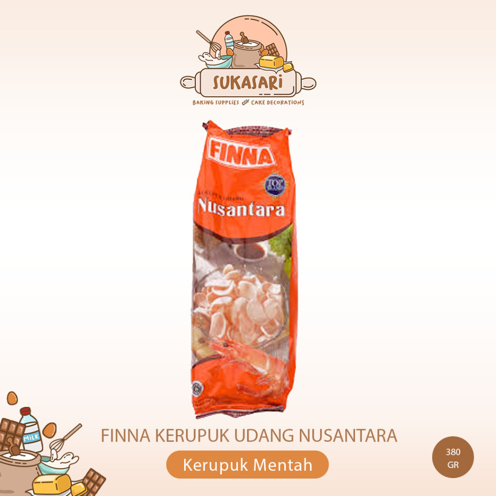 

Finna Nusantara kerupuk Udang 380gr craker Fina krupuk mentah