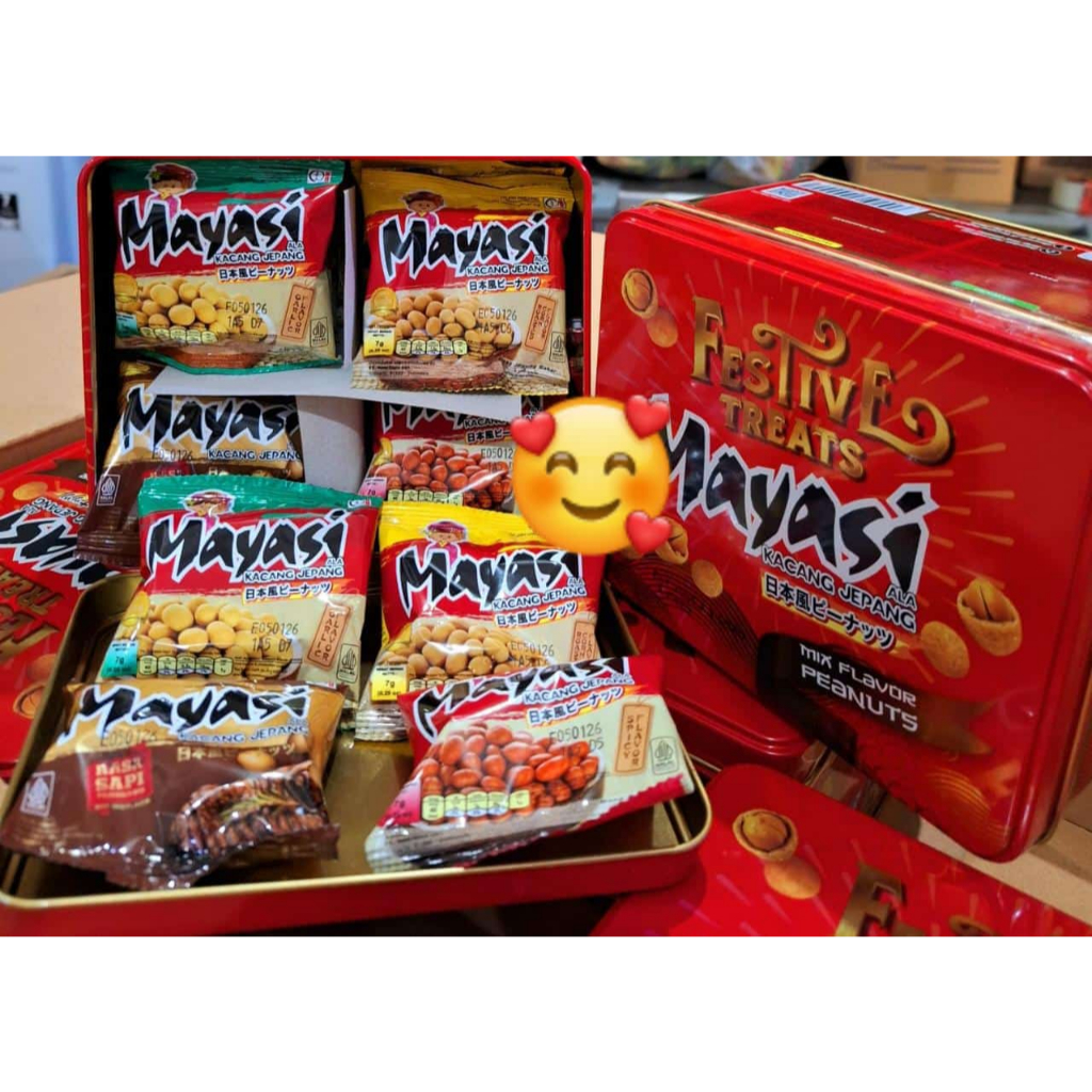 

Kacang Mayasi Festive Treats isi 20pcs Kacang 7gr