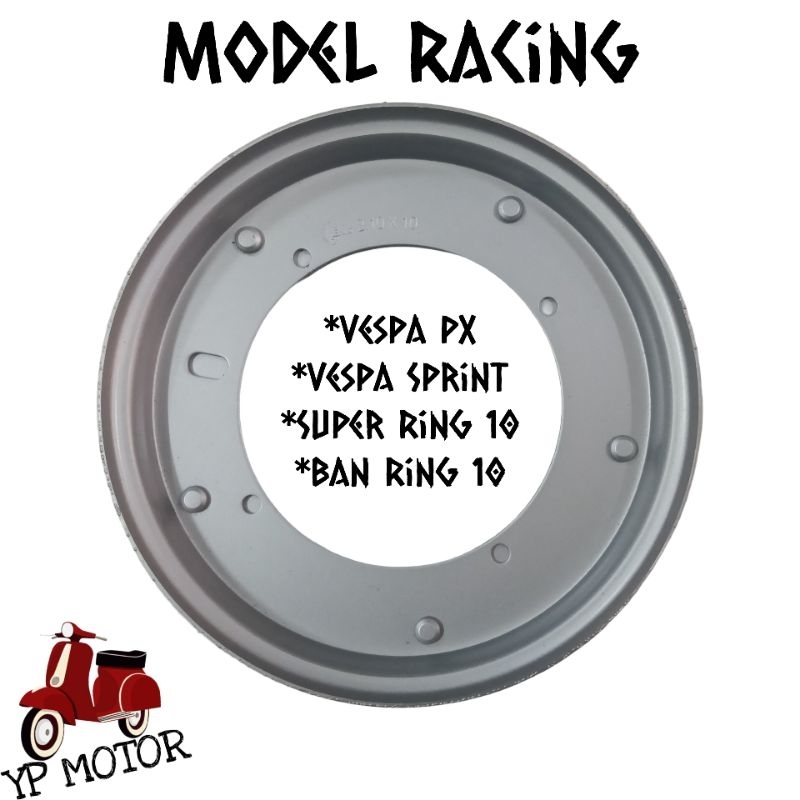 EAL Velg Valg Pelek Pelk Vespa Sprint PX Excel Ring 10 Model Racing Sparepart Aksesoris Onderdil Var