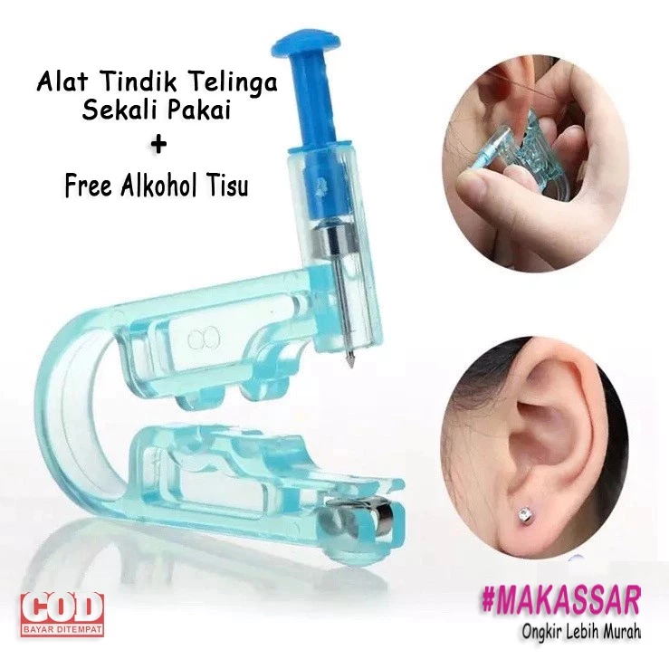 Alat Tindik Telinga Ear Piercing Alat Pasang Anting Kuping Hidung Lidah
