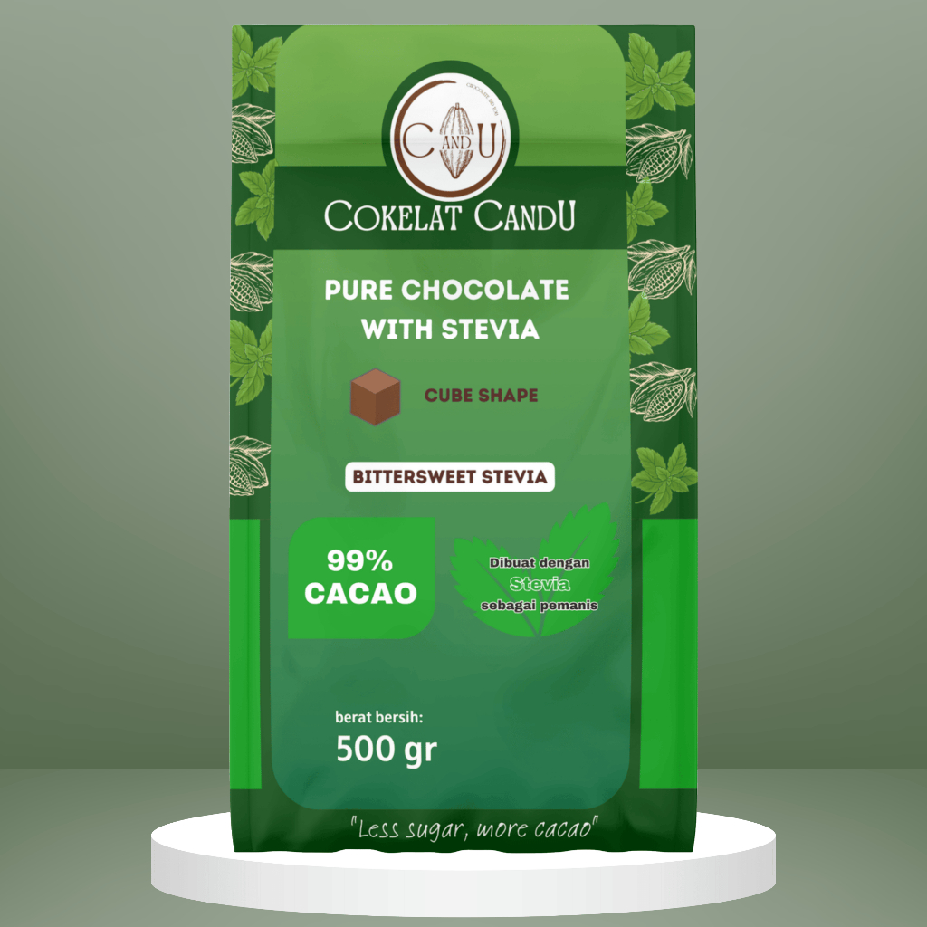 

Cokelat murni stevia pure chocolate with stevia sugar free 500gr